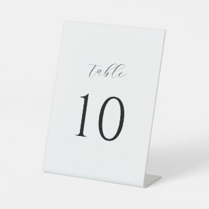 Signe De Table Numéros de table minimaux de Mariage simples et él