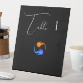Signe De Table Numéros de tableau - Mariage-Twin Flames-Noir- (In SItu)