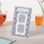 Signe De Table NUMÉROTER POUR PAYER LES CODES QR Café Espresso (In SItu)