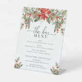 Signe De Table Nutmeg Noel Noël Le Bar Boissons Menu (Recto)