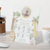 Signe De Table Nyala Safari Animaux Premier anniversaire Jalon (In SItu)