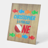 Signe De Table O-Fish-Ally Une pêche 1er anniversaire (Recto)