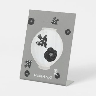 Signe De Table objet_22_camellia, oiseau et poterie