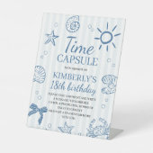 Signe De Table Ocean Animals Time Capsule Table Sign (Recto)