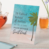 Signe De Table Ocean Beach Palm Tree Mariage (In SItu)