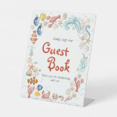 Signe De Table Ocean Beach She Is Catch Bridal Shower Guest Book (Recto)