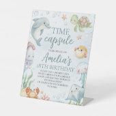 Signe De Table Ocean Time Capsule Table Sign (Recto)