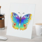 Signe De Table Oeil de paon arc-en-ciel (In SItu)