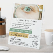 Signe De Table Oeil Vert, Opticien, Praticien Technique (In SItu)