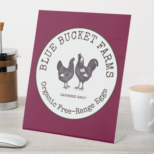 Signe De Table Oeufs frais de ferme (In SItu)