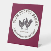 Signe De Table Oeufs frais de ferme (Recto)