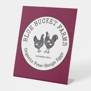 Signe De Table Oeufs frais de ferme