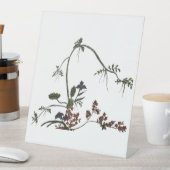 Signe De Table oeuvre florale fleur japonaise (In SItu)