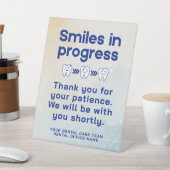 Signe De Table Office dentaire moderne sourires dents message per (In SItu)