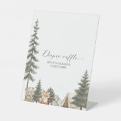 Signe De Table Oh boy let the adventure begin baby shower diaper (Recto)