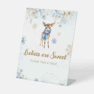 Signe De Table Oh Deer Winter Baby Boy Douche Douche Sweet Treat
