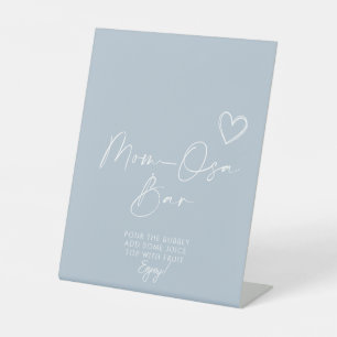 Signe De Table Oh Garçon minimaliste Baby shower Maman-osa Bar