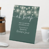 Signe De Table Oh Snap Mariage String lights Emerald Green (In SItu)