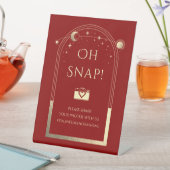 Signe De Table Oh Snap Myssu Plum Gold Mariage de la lune Sun (In SItu)