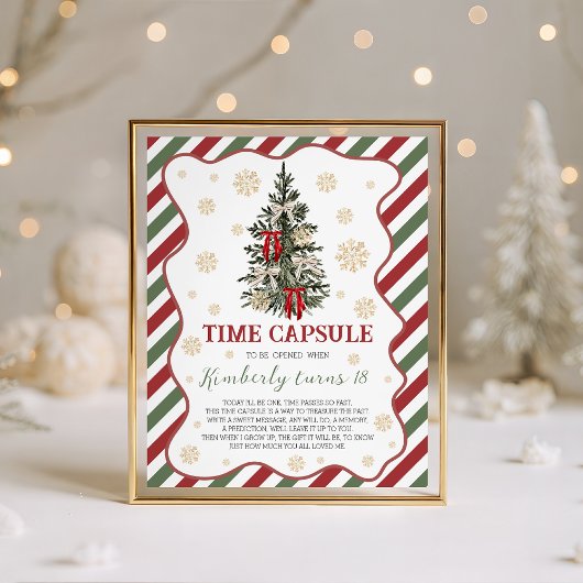 Signe De Table Oh What Fun Christmas Time Capsule Sign