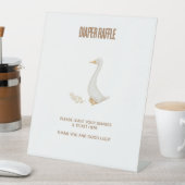 Signe De Table Oie Bébé Déchet Dessin Dessin (In SItu)