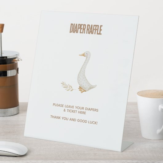 Signe De Table Oie Bébé Déchet Dessin Dessin (In SItu)