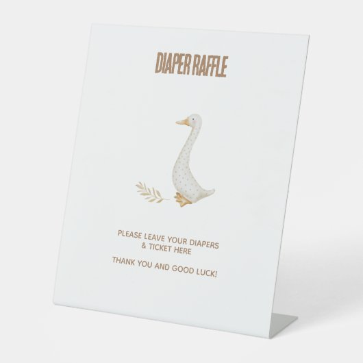 Signe De Table Oie Bébé Déchet Dessin Dessin (Recto)