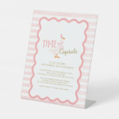 Signe De Table One Silly Goose 1st Birthday Time Capsule Sign (Recto)