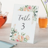 Signe De Table Onglet Mariage de la table Floral Blush Pink Peoni (In SItu)