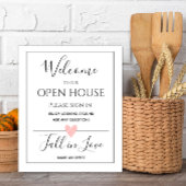 Signe De Table Open House Real Estate Sign, Immobilier