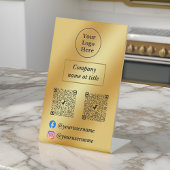 Signe De Table Or de luxe métallique