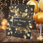 Signe De Table Or élégant personnalisé