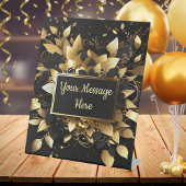 Signe De Table Or élégant personnalisé