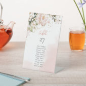 Signe De Table Or rose tendance or fleuri éclaire eucalyptus (In SItu)