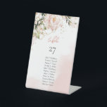 Signe De Table Or rose tendance or fleuri éclaire eucalyptus<br><div class="desc">Le numéro de la table Rose Gold Floral Gold Sparkles Eucalyptus Pedestal est l'exemple de l'élégance et du raffinement pour tout événement. Conçu dans un style contemporain avec des accents d'or rose, des détails floraux complexes et une touche pétillante, ce numéro de table dégage un charme moderne et intemporel. Les...</div>