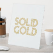SIGNE DE TABLE OR SOLIDE (In SItu)