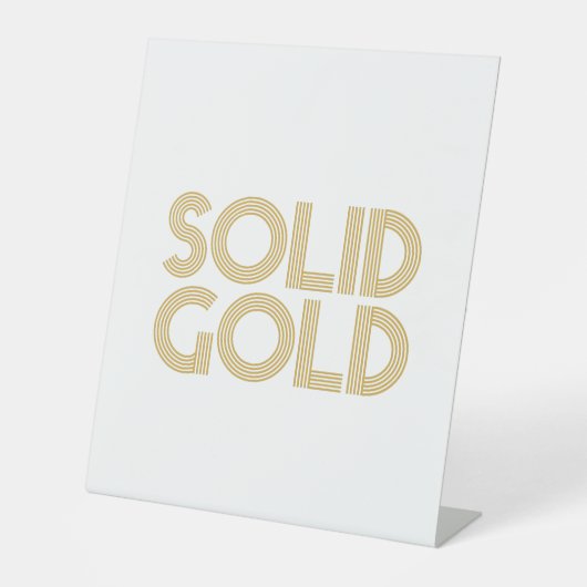 SIGNE DE TABLE OR SOLIDE (Recto)