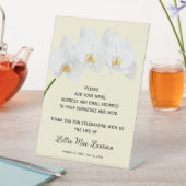 Signe De Table Orchids Celebration of Life Guest Book (In SItu)