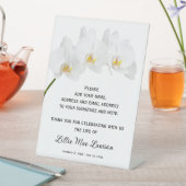 Signe De Table Orchids Celebration of Life Guest Book (In SItu)