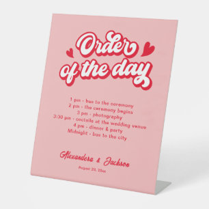 Signe De Table Ordre du jour