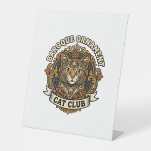 Signe De Table Ornement baroque Chat Cadeau amateur de chat - Orn
