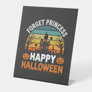 Signe De Table Oubliez la princesse Happy Halloween Maison hantée