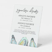 Signe De Table Oyster Wedding Signature Drinks Sign, Cocktail (Recto)