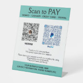 Signe De Table Paie PayPal pour petites entreprises (Recto)