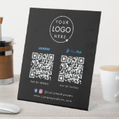 Signe De Table Paiement de code QR | Venmo Paypal Scan pour payer (In SItu)