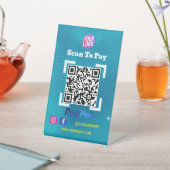 Signe De Table Paiement du code QR PayPal | Analyser pour payer l (In SItu)