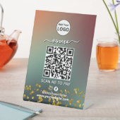 Signe De Table Paiement du code QR Venmo | Analyser pour payer le (In SItu)