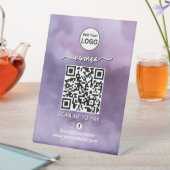 Signe De Table Paiement du code QR Venmo | Analyser pour payer le (In SItu)