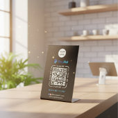 Signe De Table Paiement par code QR Paypal | Scannez pour payer l