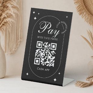 Signe De Table Paiement par code QR Venmo Minimaliste Scannez pou